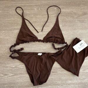 Brioni brown vintage bikini